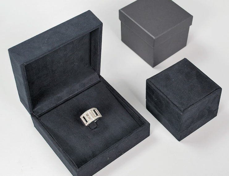 Serie Monza Camoscio astucci per gioielli - 3 di 11