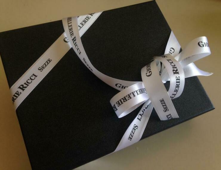 Nastro Doppio Raso Oriente ANONIMO e STAMPATO A CALDO METALLIZZATO - 3 di 5