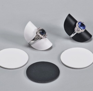 Espositori vetrina Italia dischi per anelli conf 50 pz.