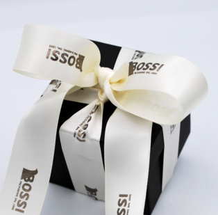 Nastro Doppio Raso Oriente altezza mm 25 stampa a caldo