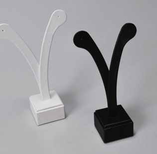 Espositori vetrina Satin per 1 paio orecchini base quadrata