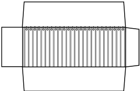 Rotolo Acero cuoio 24 divisori x bracciali con anellini