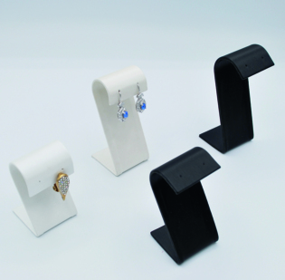 Espositori vetrina Satin coppia per 2 paia orecchini ricurvi