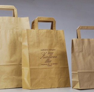 Borsa Emma sealing avana cm 32 x 45 + 17 maniglia piatta Anonima