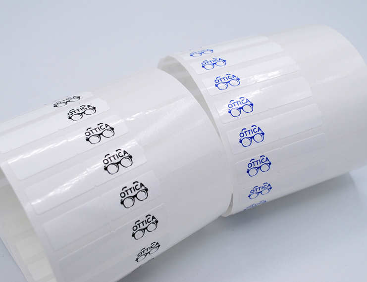 Segnaprezzi in PPL BIANCO ANONIMI o CON LOGO per stampanti trasferimento termico - 4 di 6