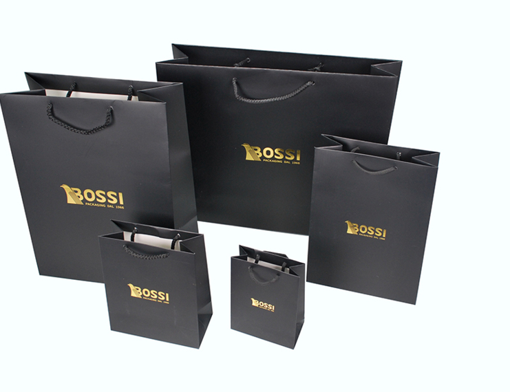 Sacchetti Itaca in carta plastificata opaca Nera - 1 di 1