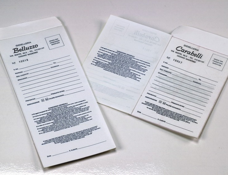Buste riparazioni personalizzate con fogli autocopianti incollati a 1 o 2 copie con numerazione - 2 di 2