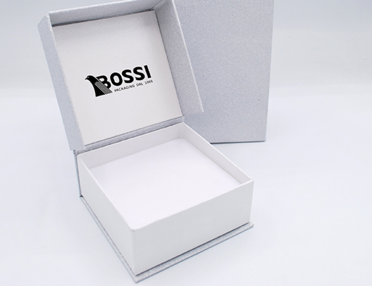 Serie Positano in cartoncino glitter ORO e ARGENTO con sacchetto coordinato - 7 di 8