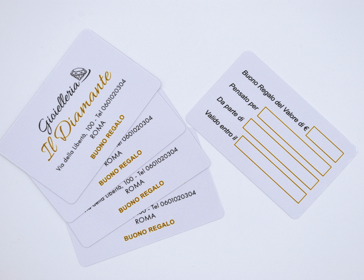 Tessere regalo in plastica rigida e astucci per gift card - 1 di 2